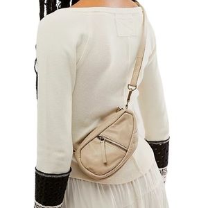 Free People Cream Crossbody Bag